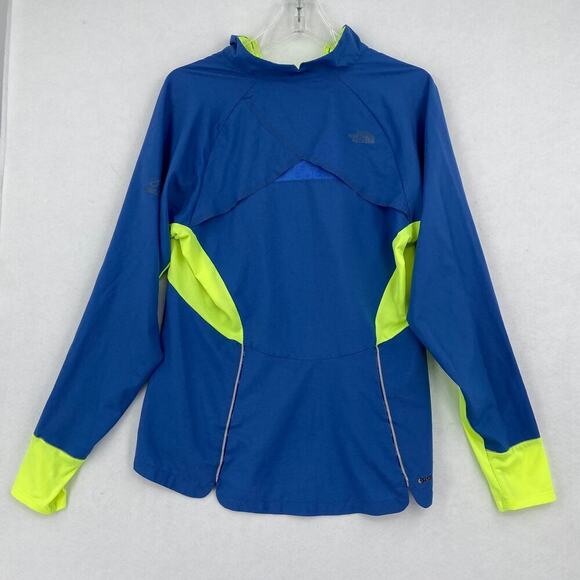 North Face Jacket Women's Size L Blue Neon Flight Series FlashDry Lightweight - Picture 6 of 12